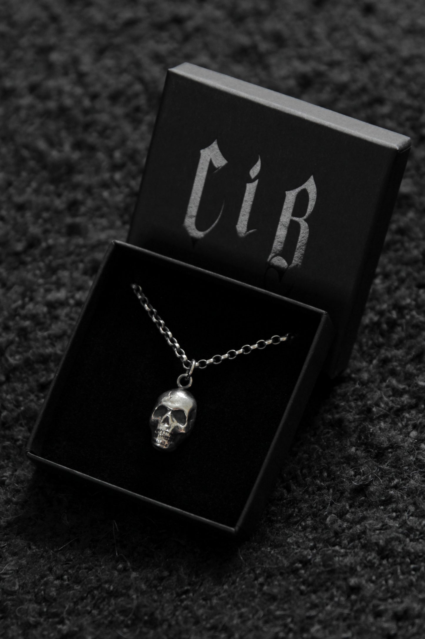 The Burial Ground Silver Skull Pendant