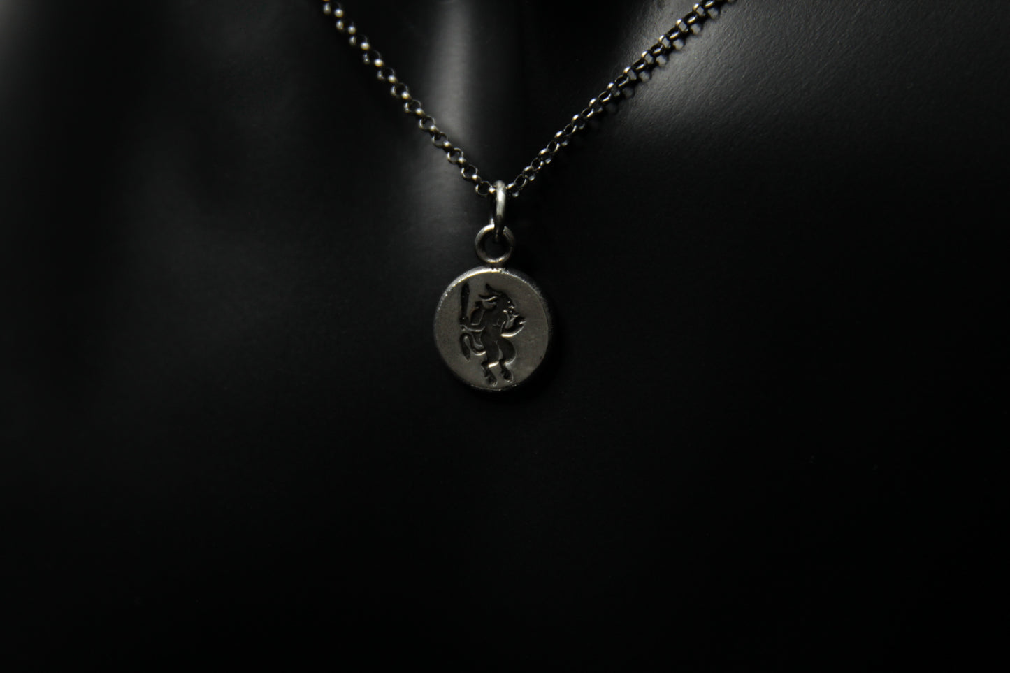 Sterling Silver Krampus Pendant