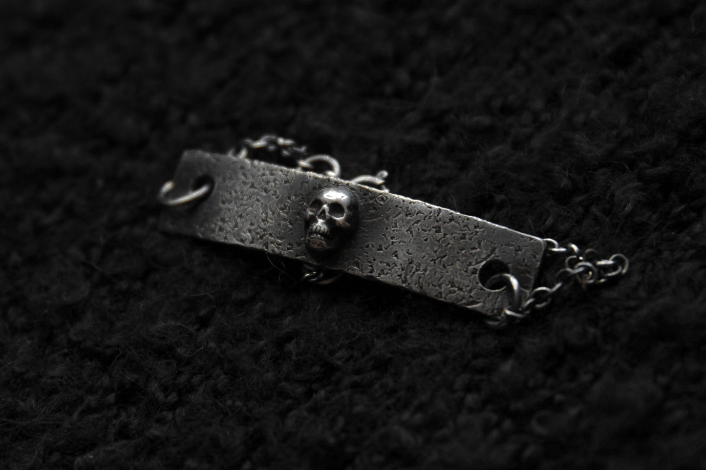 The Crypt Silver Skull Bracelet