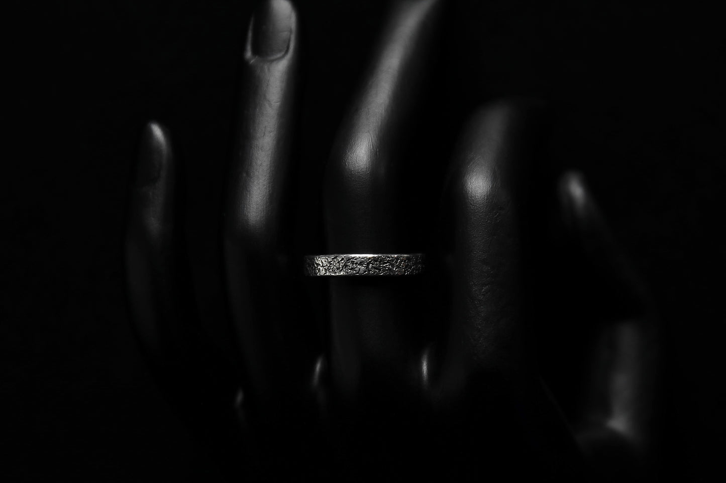 Sterling Silver Concrete Texture Ring