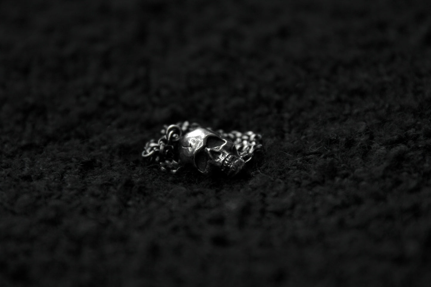The Burial Ground Silver Skull Pendant