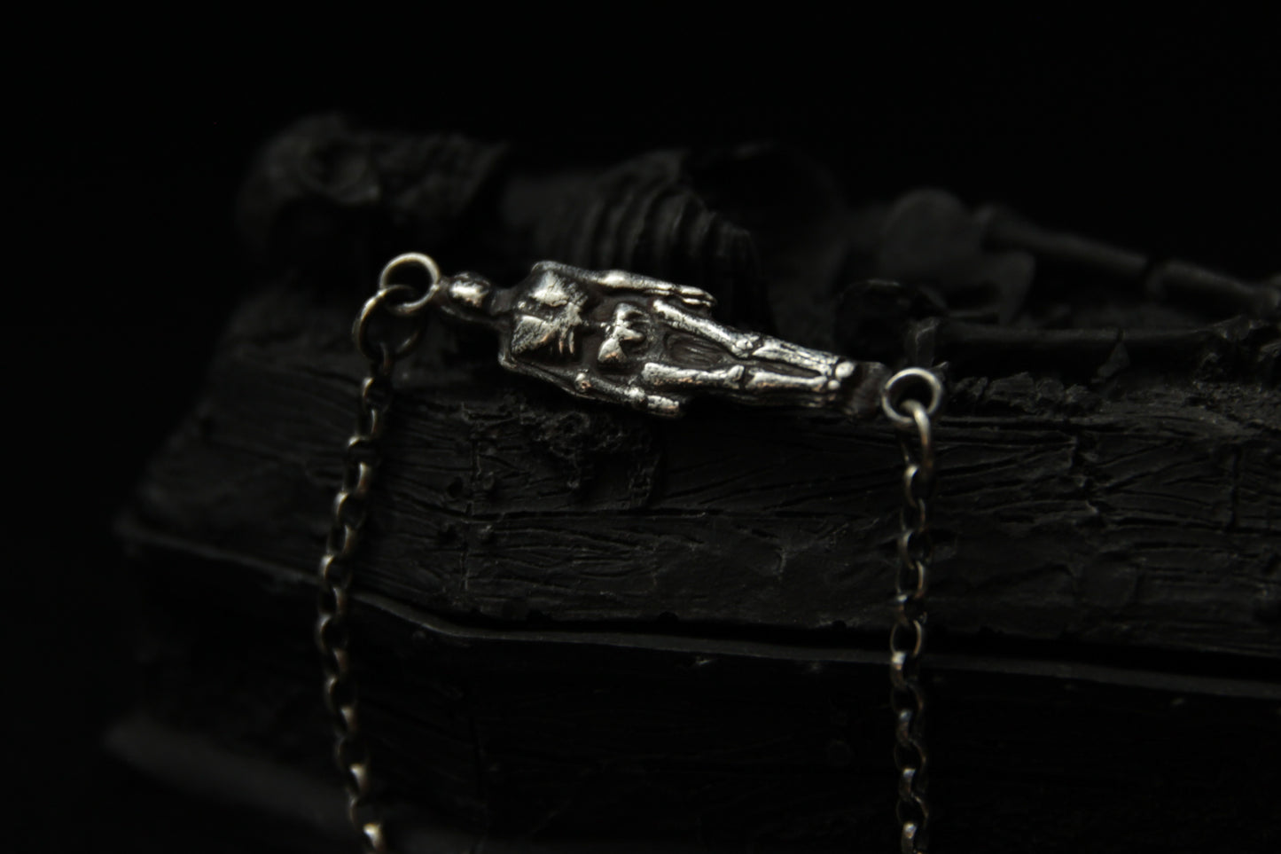Silver Skeleton Bracelet