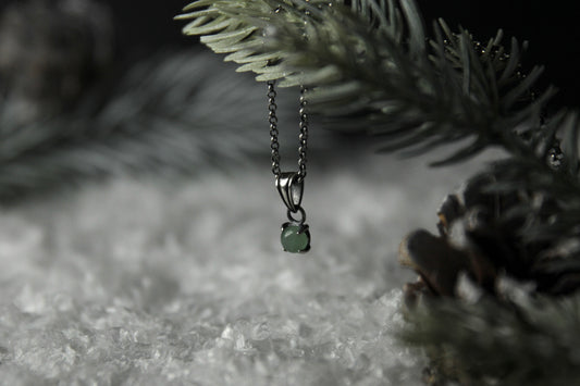 Sterling Silver Green Aventurine Pendant