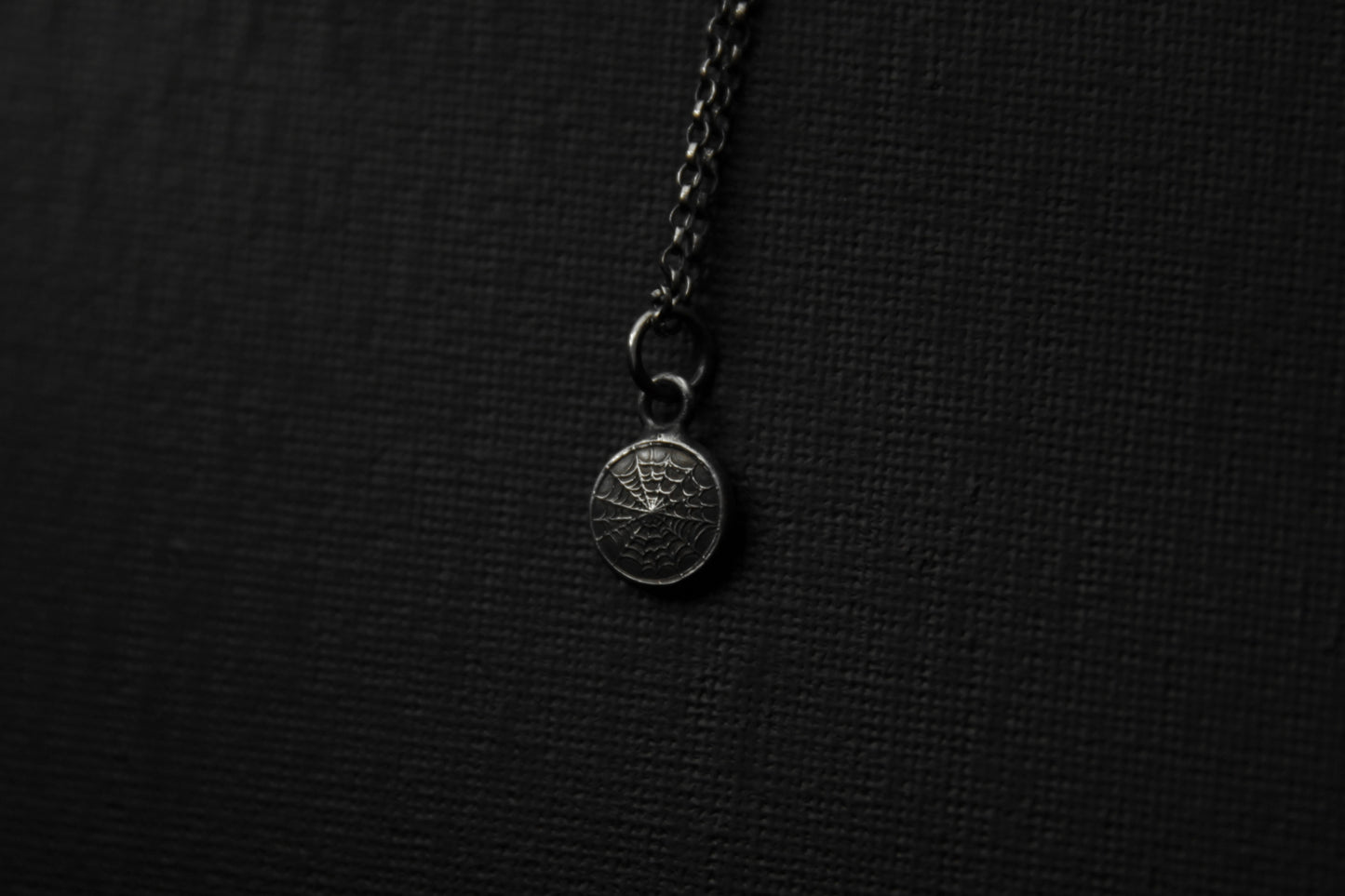 Sterling Silver Cobweb Pendant