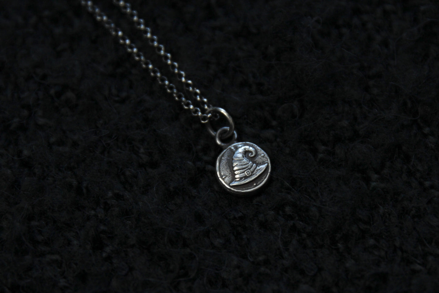 Sterling Silver Witch Hat Pendant
