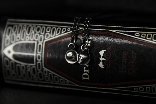 Tiny Sterling Silver ‘Til Death’ Memento Mori Skull Pendant Bundle • Relationship & Friendship Pendants