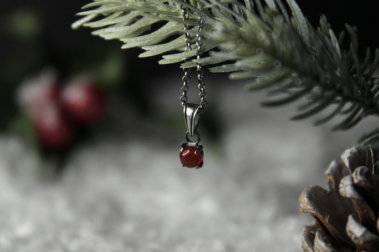 Sterling Silver Carnelian Pendant