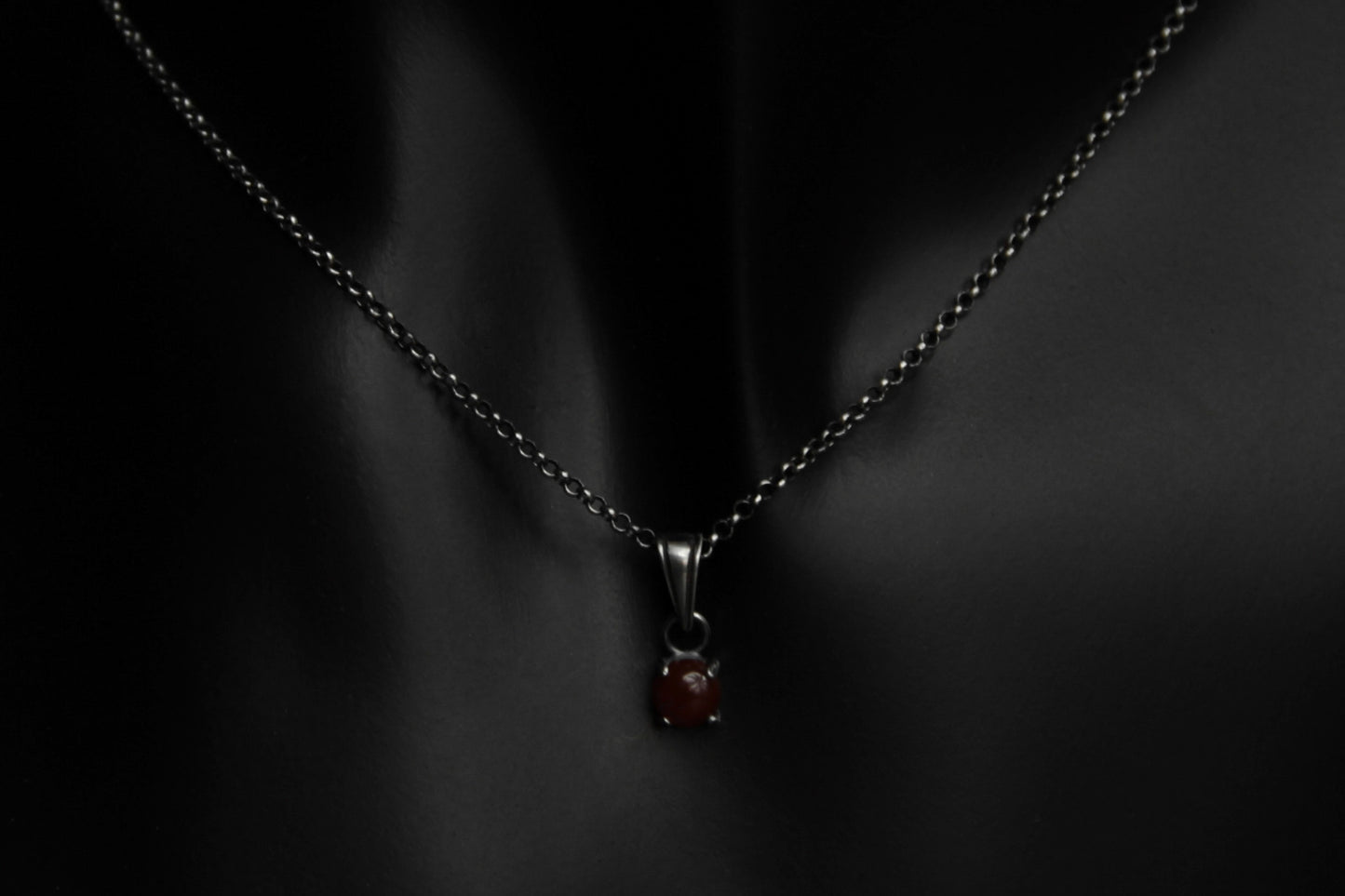 Sterling Silver Carnelian Pendant