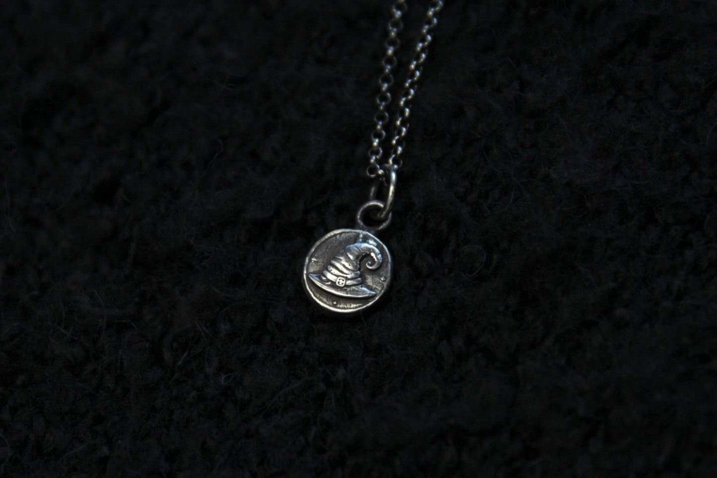 Sterling Silver Witch Hat Pendant
