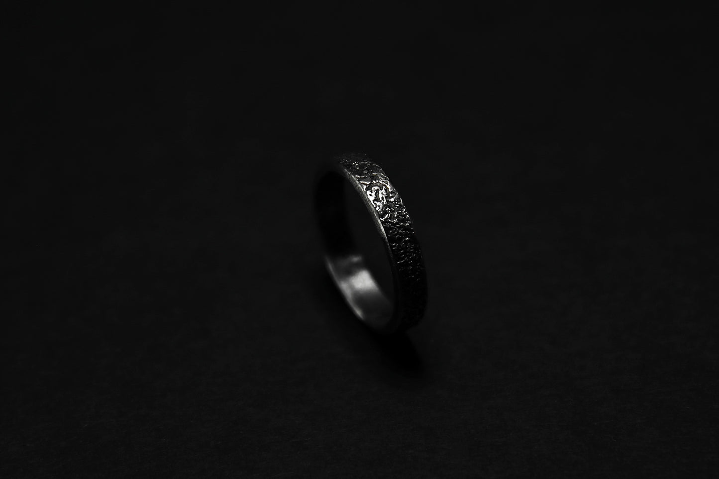Sterling Silver Concrete Texture Ring