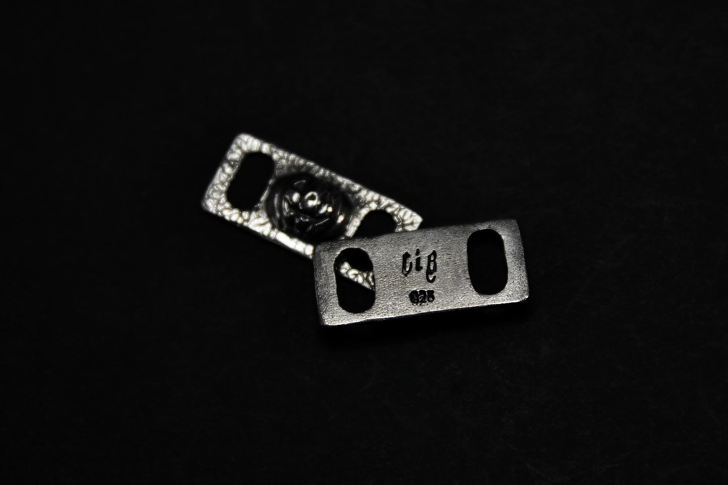 Silver Pumpkin Shoe Lace Buckles