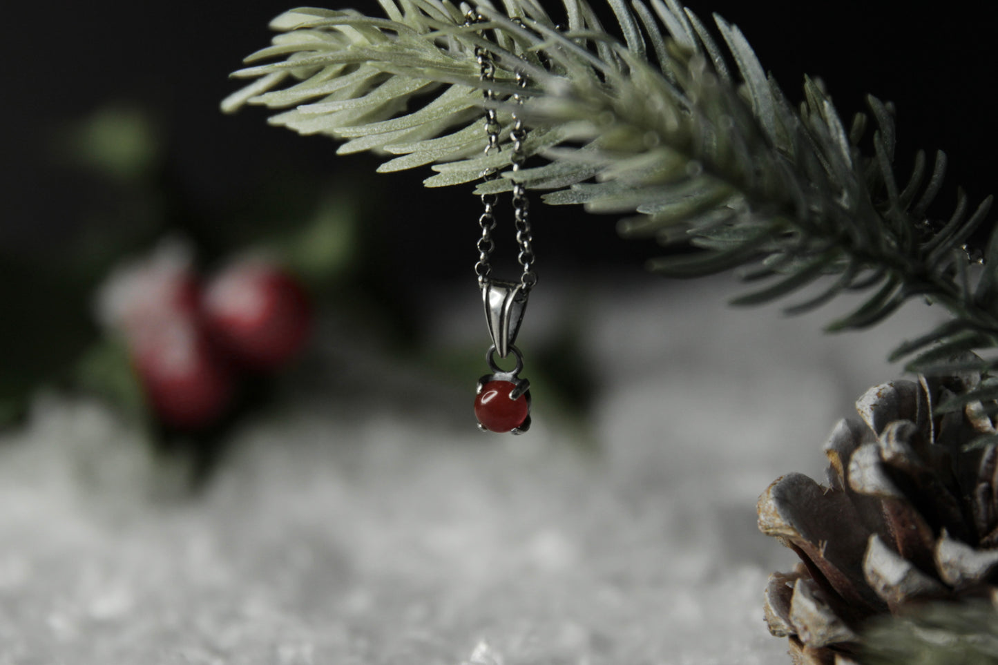 Sterling Silver Carnelian Pendant