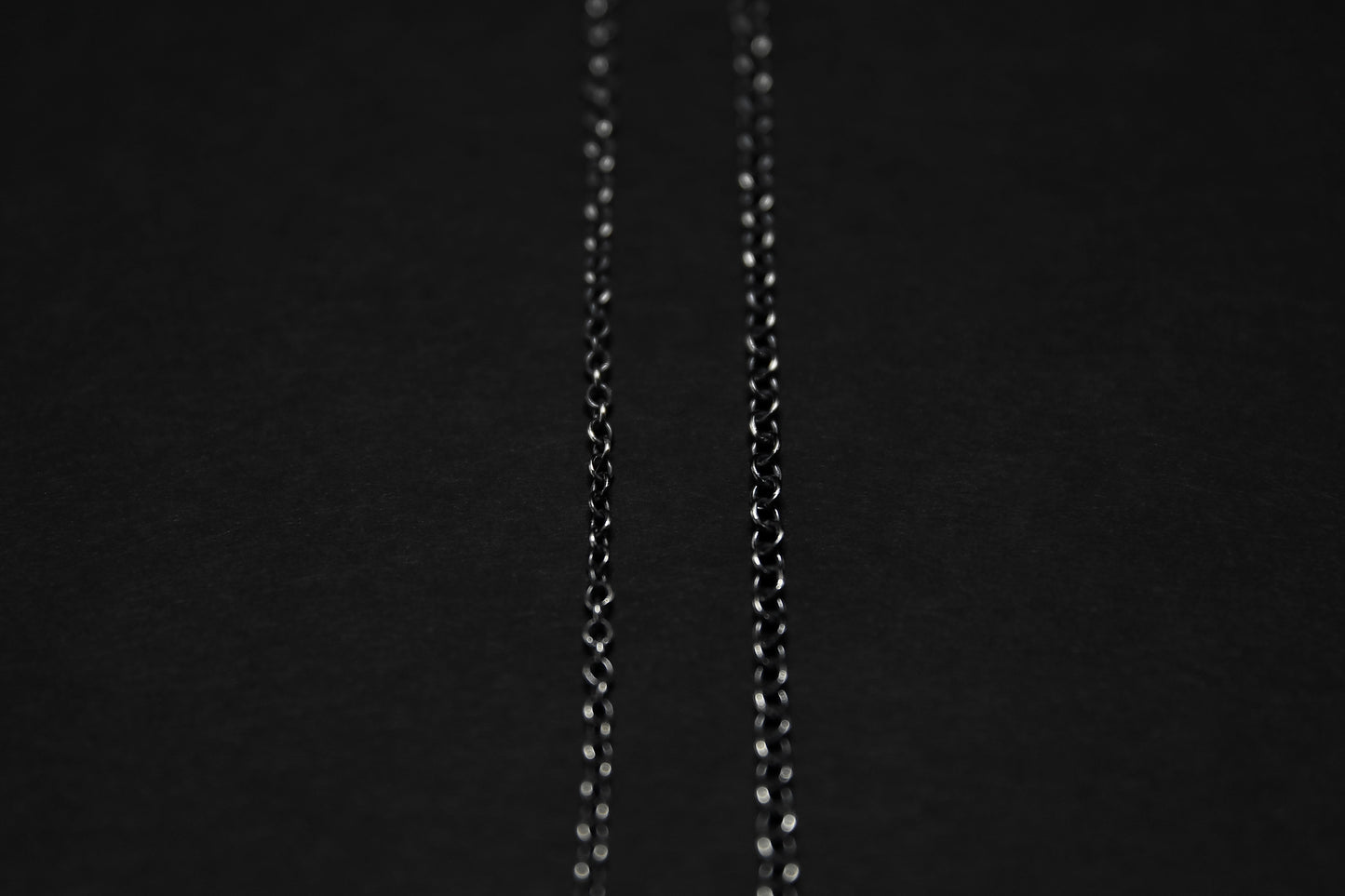Oxidised Sterling Silver Trace Necklace Chain