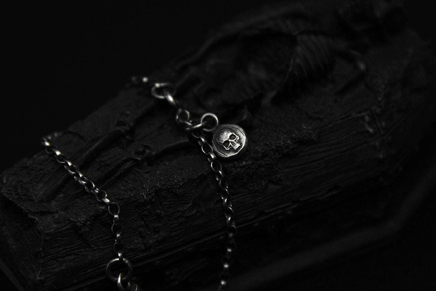 Sterling Silver Nosferatu Casket Bracelet