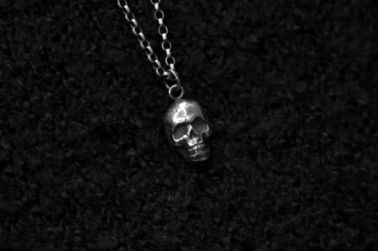 The Burial Ground Silver Skull Pendant