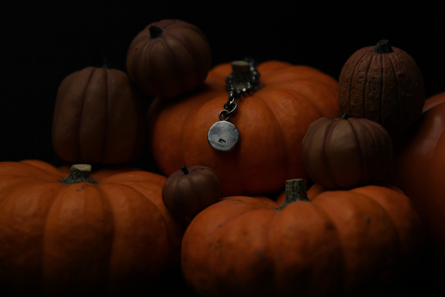 Sterling Silver Custom Gothic Numbers Pendant