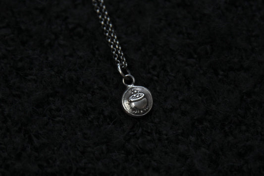 Sterling Silver Cauldron Pendant