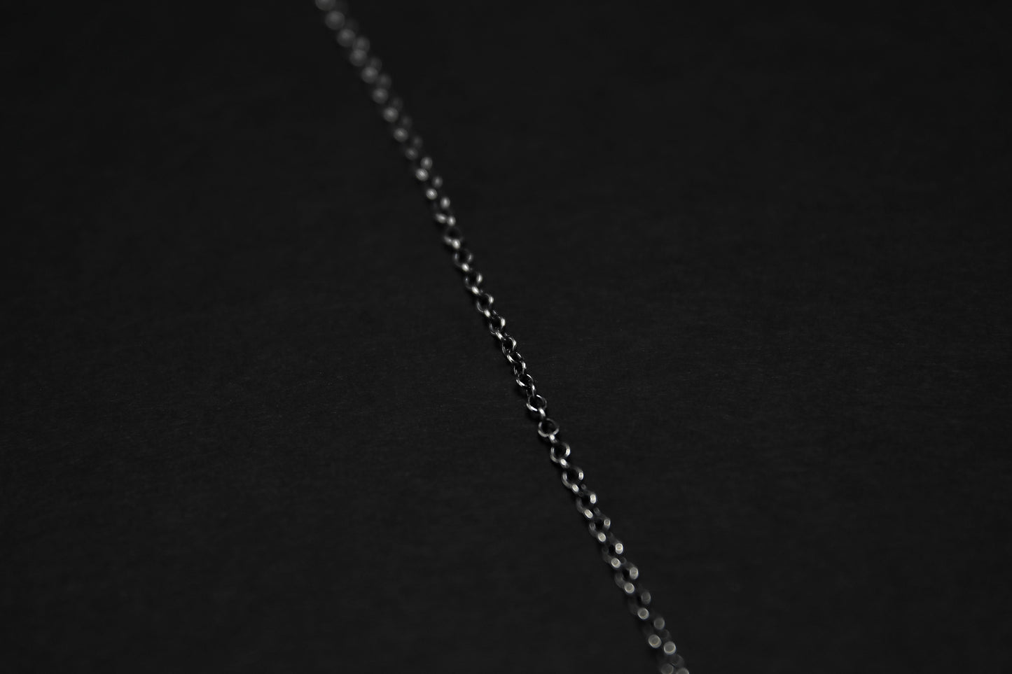 Oxidised Sterling Silver Trace Necklace Chain