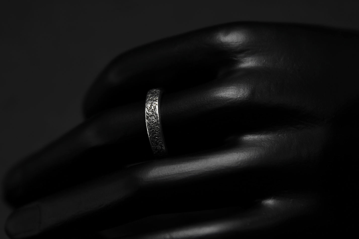 Sterling Silver Concrete Texture Ring