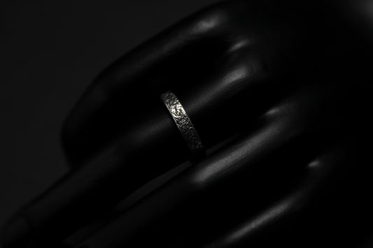 Sterling Silver Concrete Texture Ring