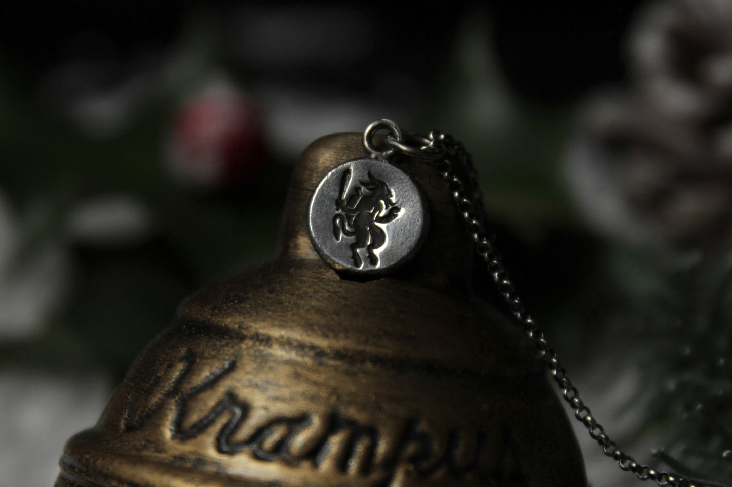 Sterling Silver Krampus Pendant