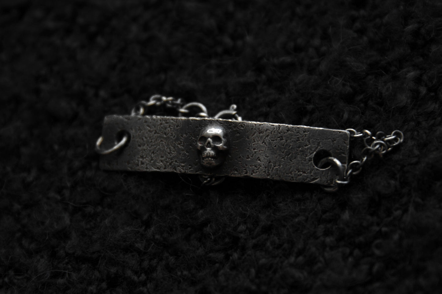The Crypt Silver Skull Bracelet