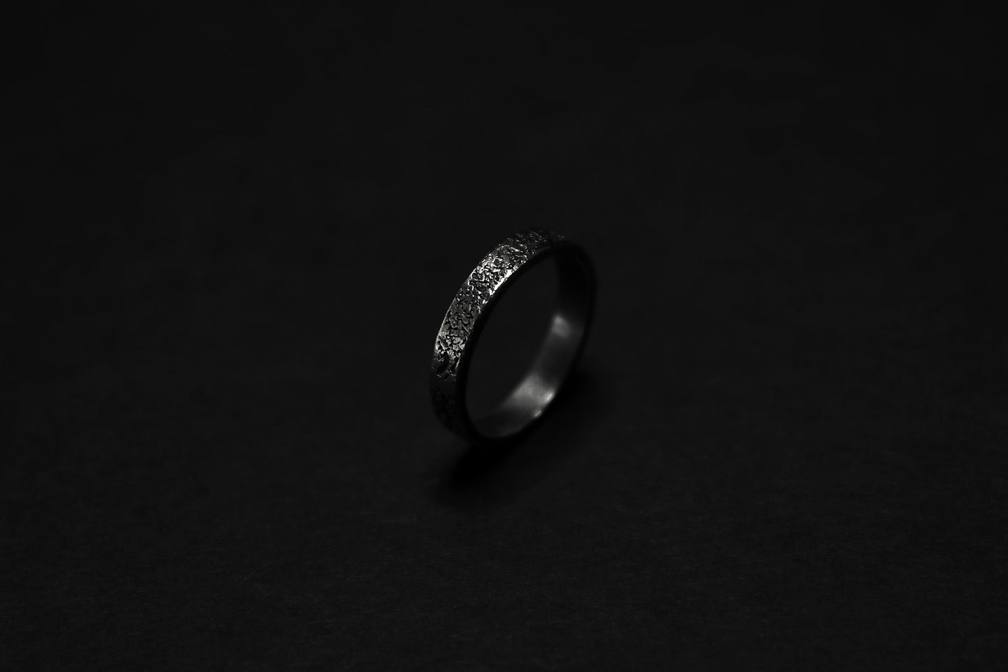 Sterling Silver Concrete Texture Ring