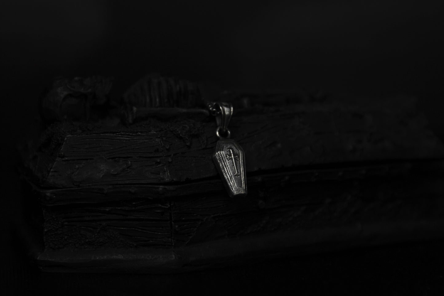 Sterling Silver Casket Pendant