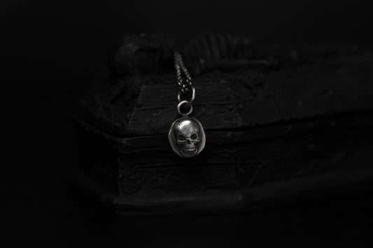 Sterling Silver Crypt Skull Pendant