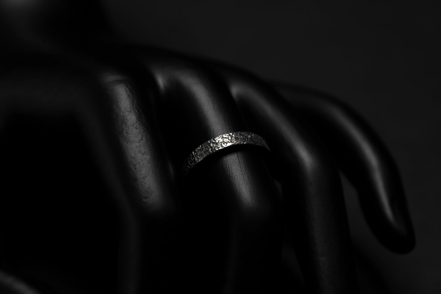 Sterling Silver Concrete Texture Ring
