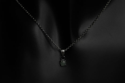 Sterling Silver Green Aventurine Pendant