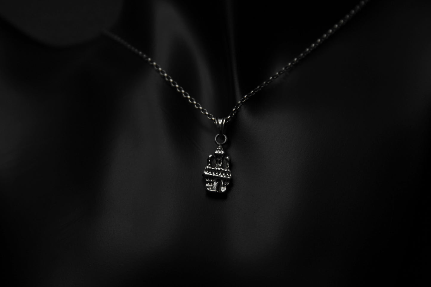 Silver Haunted House Pendant