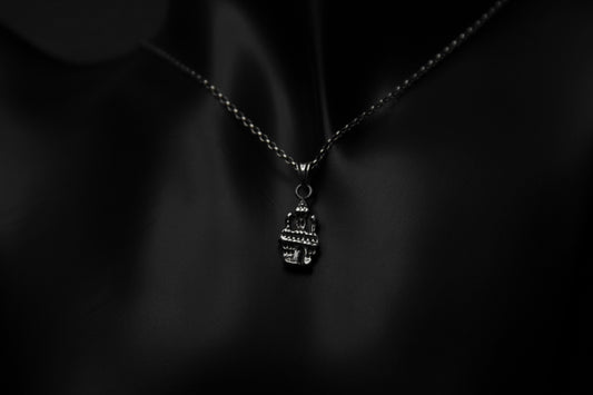 Silver Haunted House Pendant