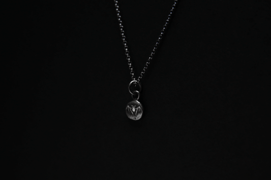 Tiny Sterling Silver Vampire Bat Pendant