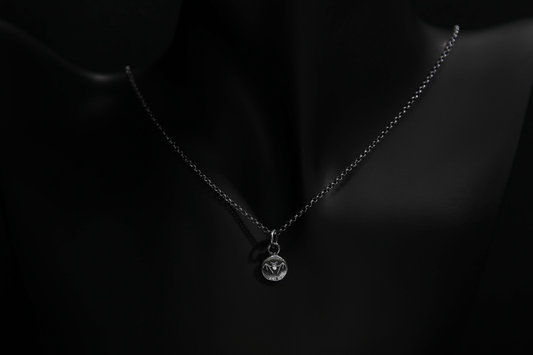 Tiny Sterling Silver Vampire Bat Pendant