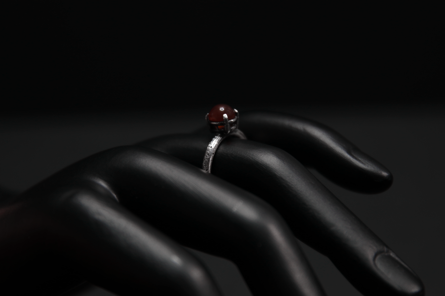 Carnelian Sterling Silver Ring