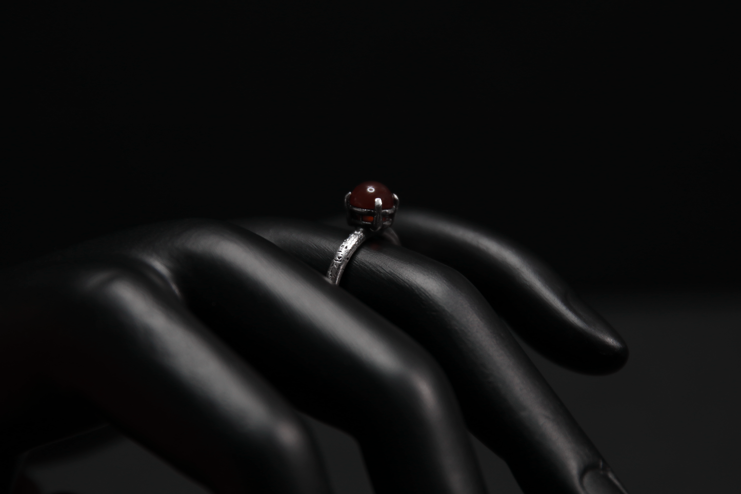 Carnelian Sterling Silver Ring