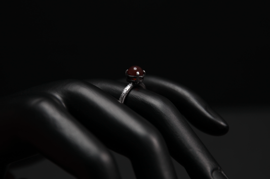 Carnelian Sterling Silver Ring