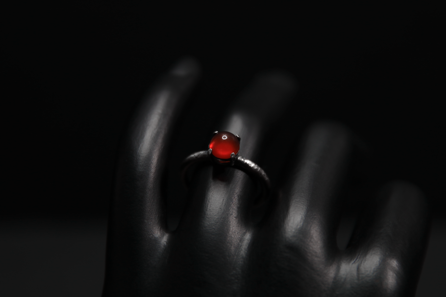 Carnelian Sterling Silver Ring