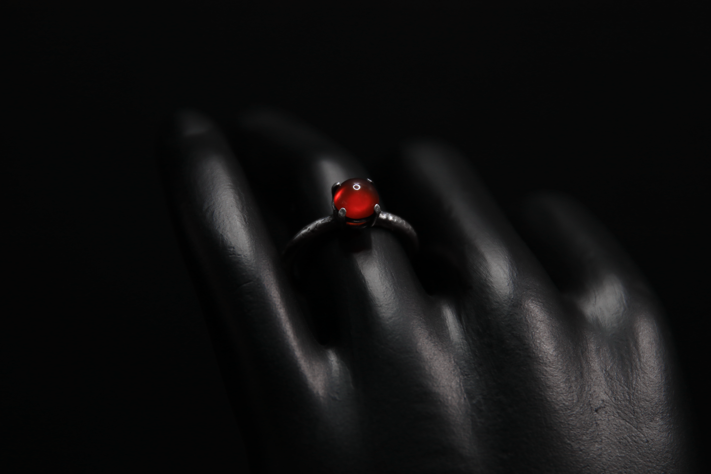 Carnelian Sterling Silver Ring