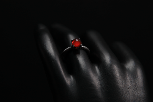 Carnelian Sterling Silver Ring
