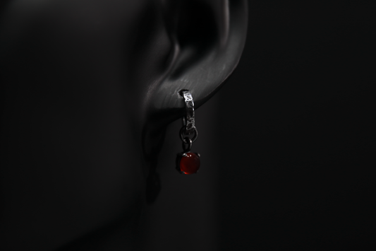 Carnelian Sterling Silver Earrings