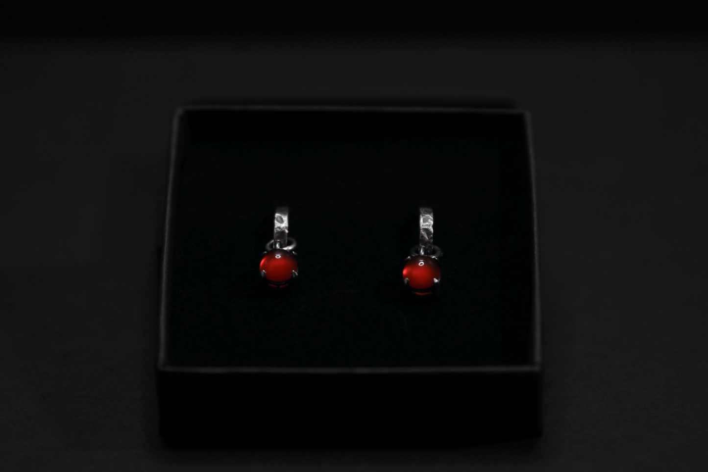Carnelian Sterling Silver Earrings