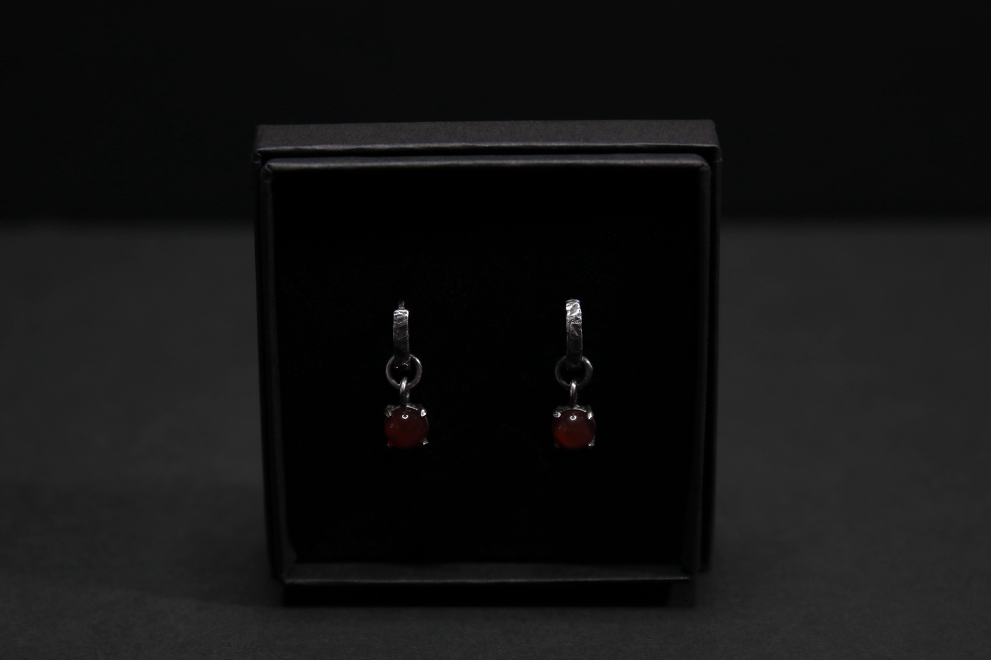 Carnelian Sterling Silver Earrings