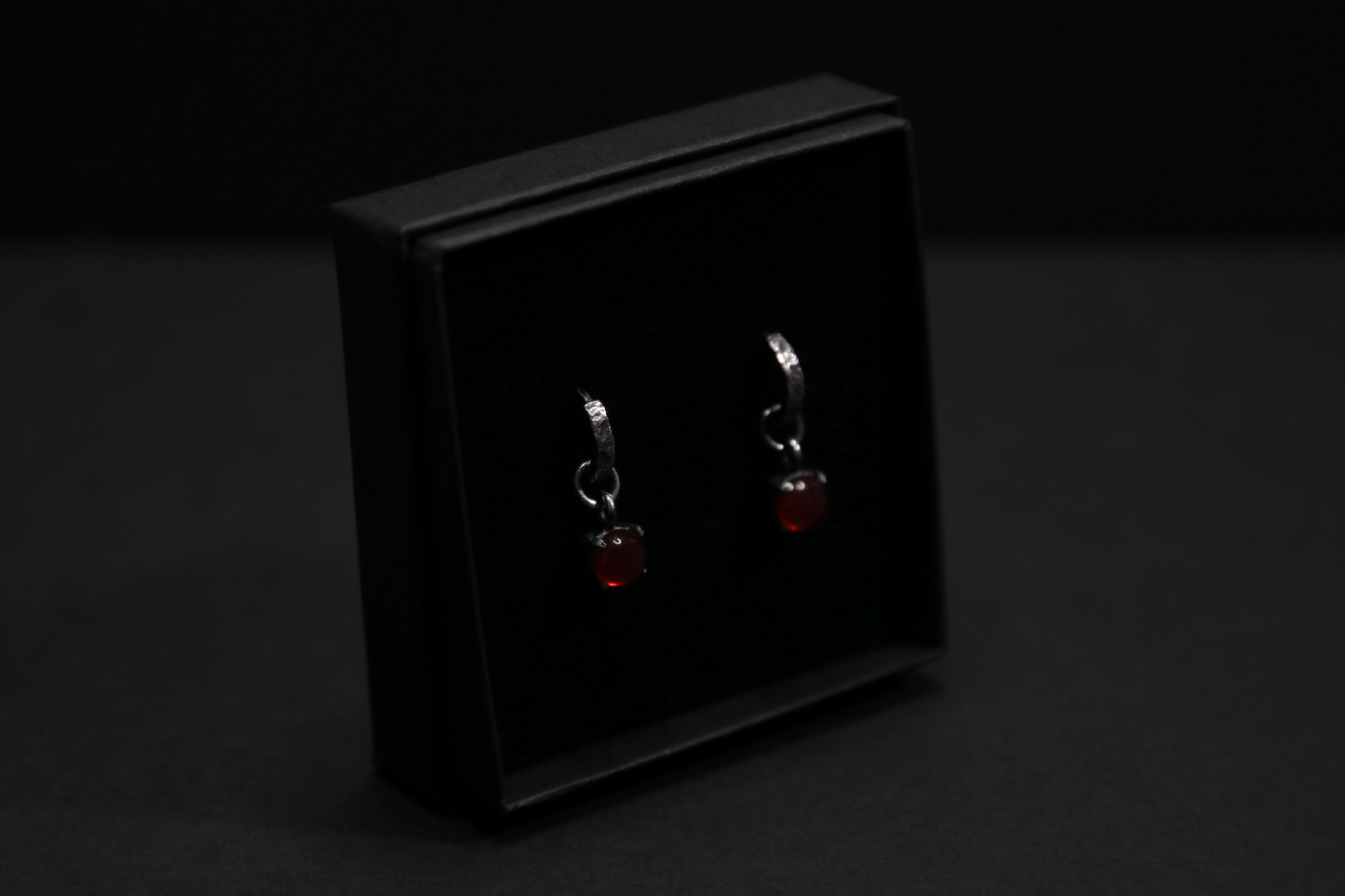 Carnelian Sterling Silver Earrings