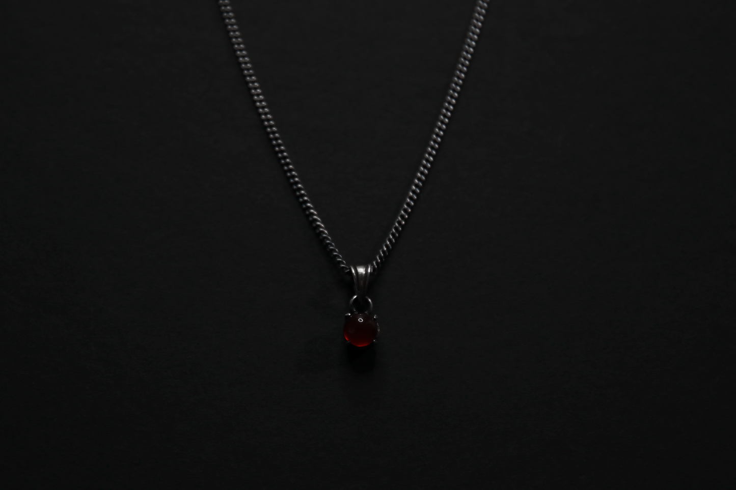 Carnelian Sterling Silver Pendant