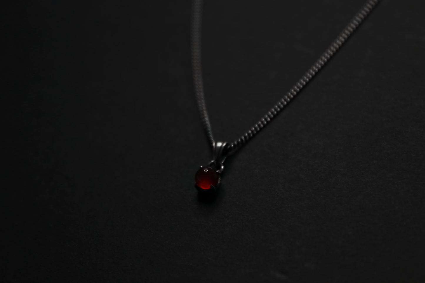 Carnelian Sterling Silver Pendant