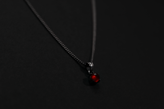 Carnelian Sterling Silver Pendant