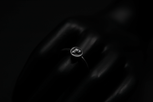 Sterling Silver Memento Mori Skull Ring