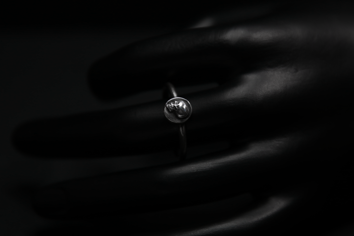 Sterling Silver Memento Mori Skull Ring